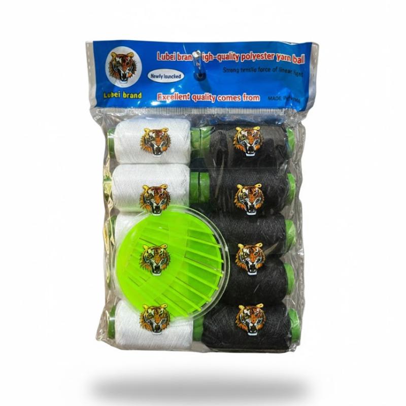 طقم خيوط خياطة أساسي مع إبر