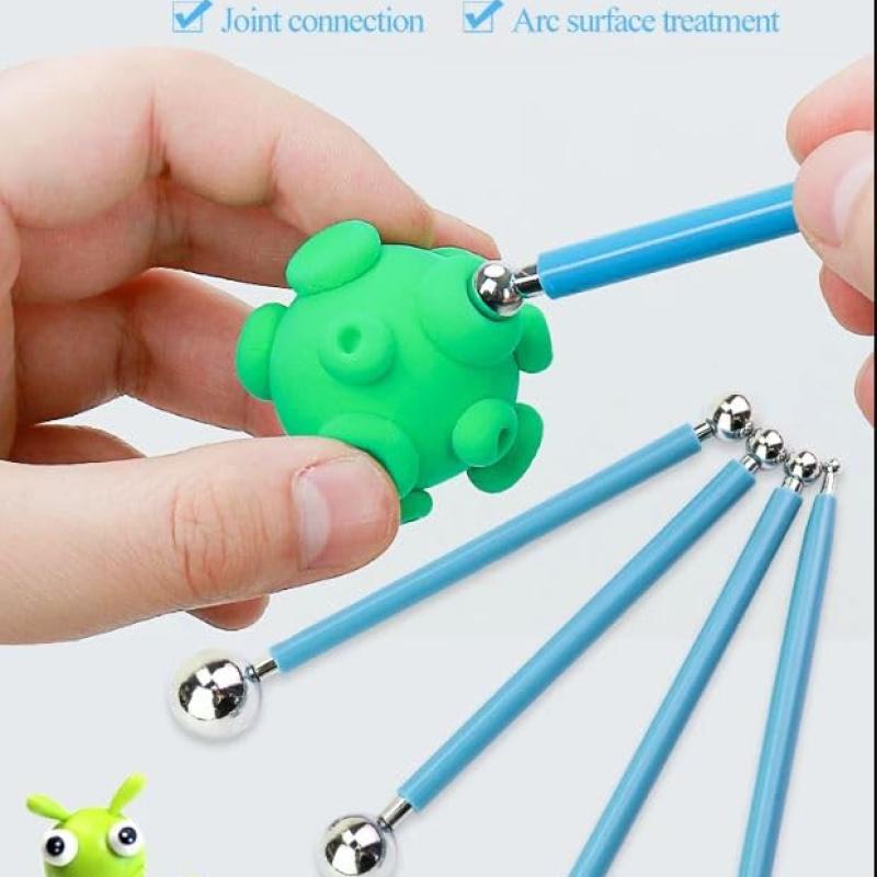 أدوات كريات معدنية للطين والعجينة – طقم تشكيل ونحت