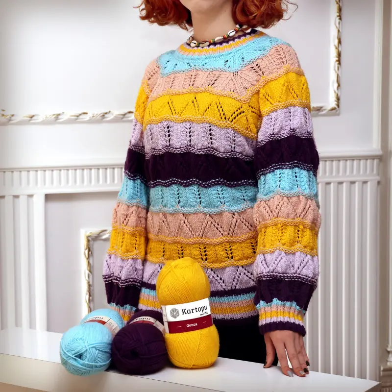 Kartopu Gonca Soft Yarn for Knitting and Crochet