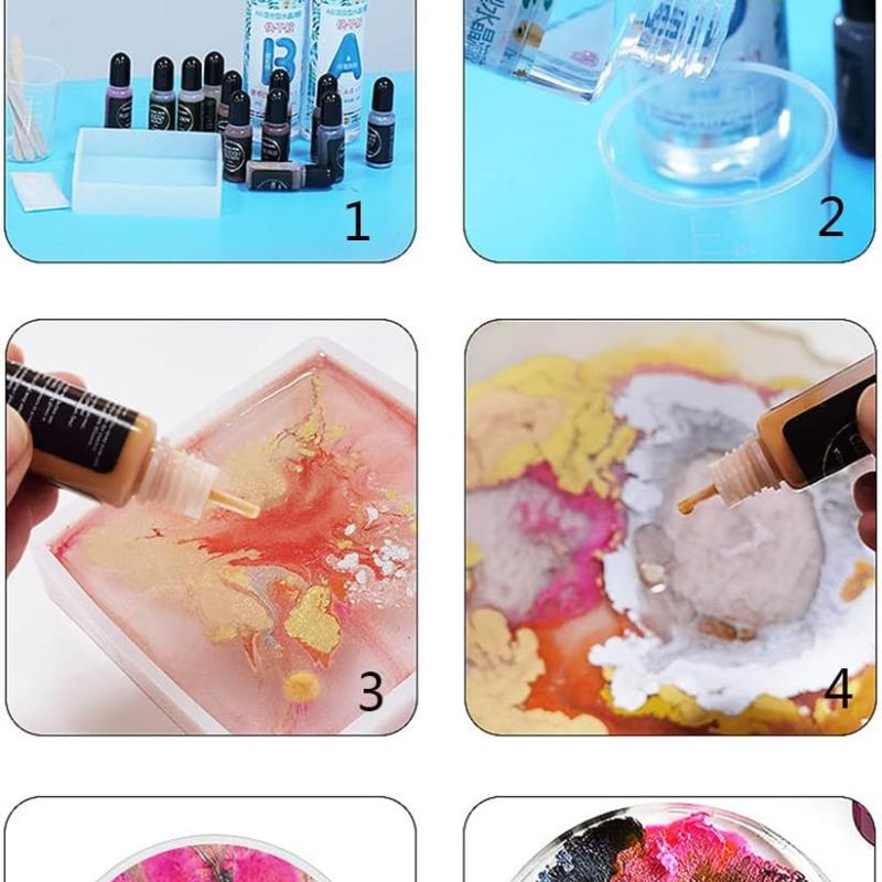 Metallic Alcohol Ink for Resin Art – 10ml Liquid Pigment