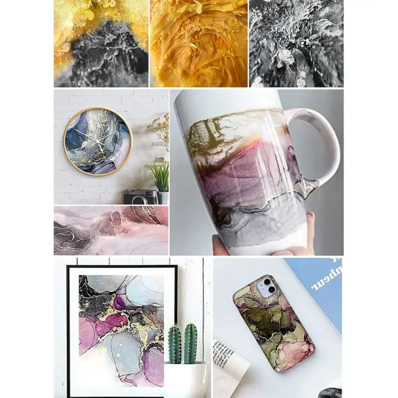 Metallic Alcohol Ink for Resin Art – 10ml Liquid Pigment