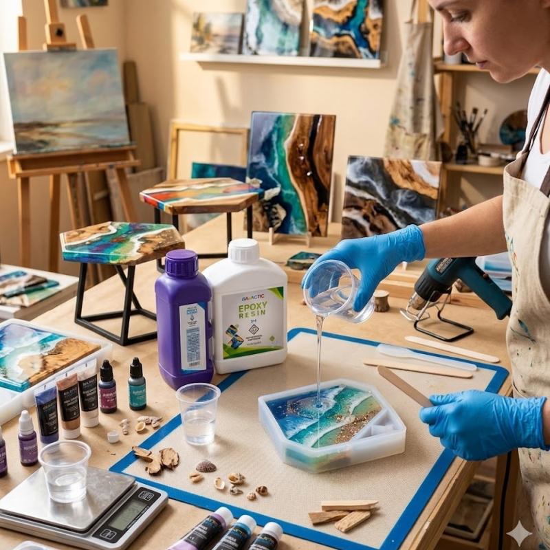 Galactic Resin 2:1 Clear Epoxy Resin for River Tables and Deep Casting