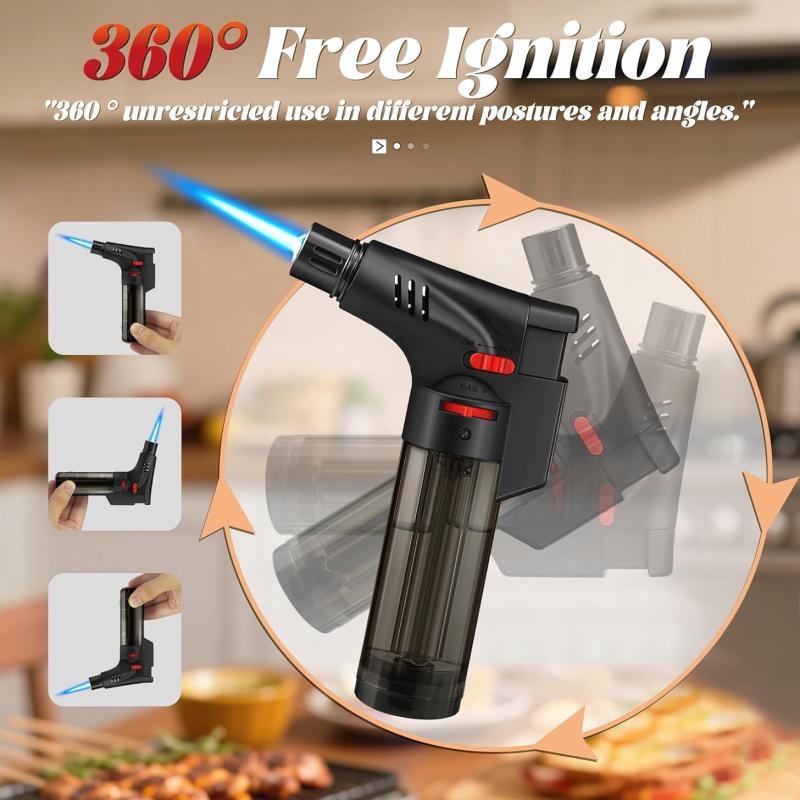 Portable Butane Torch Lighter Windproof Refillable