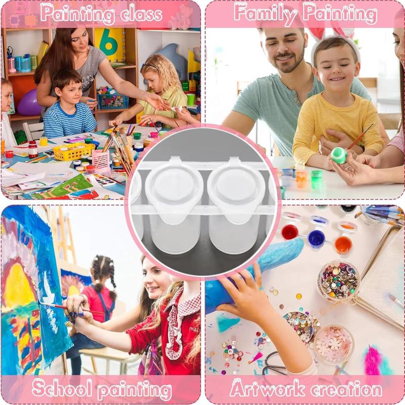 علبة ألوان بلاستيكية قابلة لإعادة التعبئة للفنانين