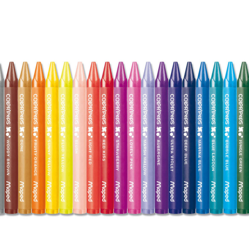Maped Color’Peps Wax Crayons 24