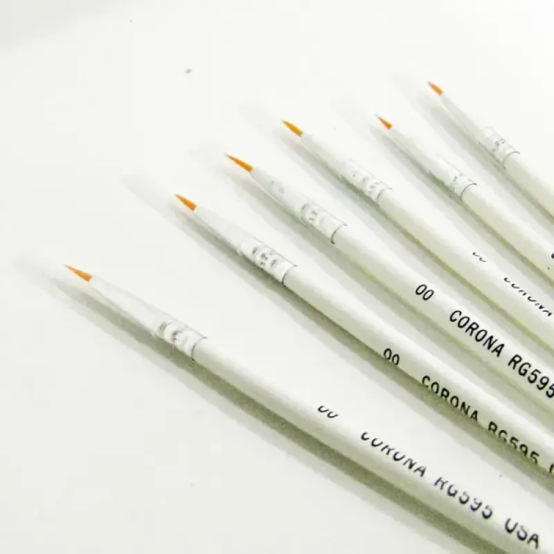 طقم 6 فرشاة للرسم التفصيلي من كورونا