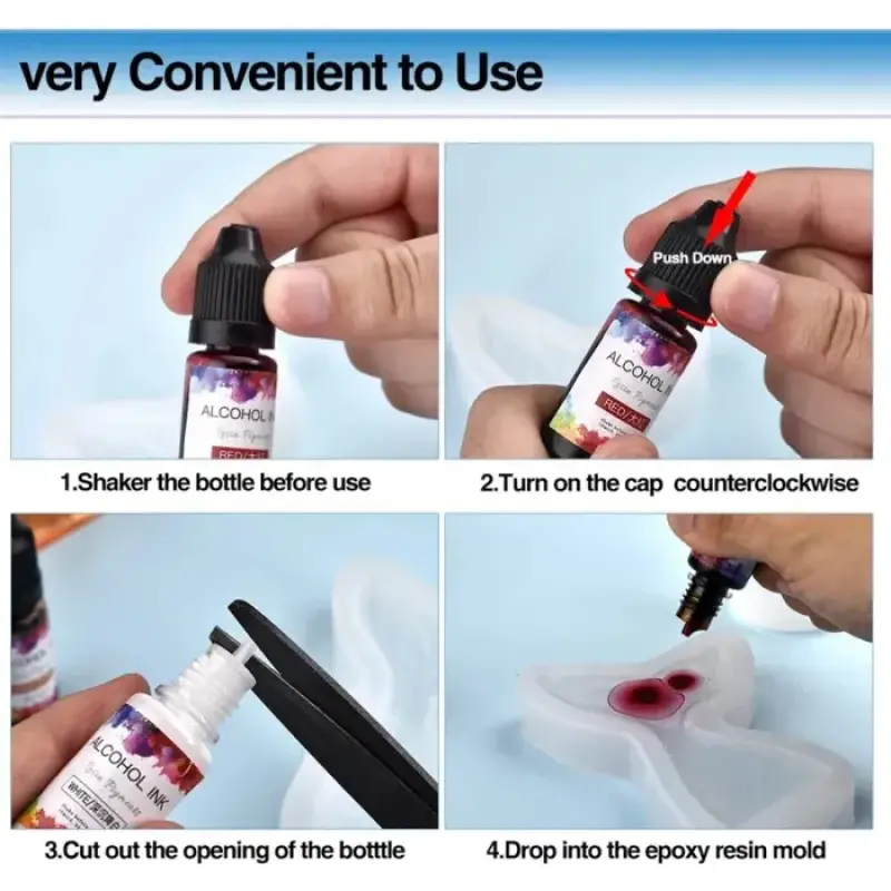 Alcohol Ink for Resin Art – 10ml Liquid Pigment