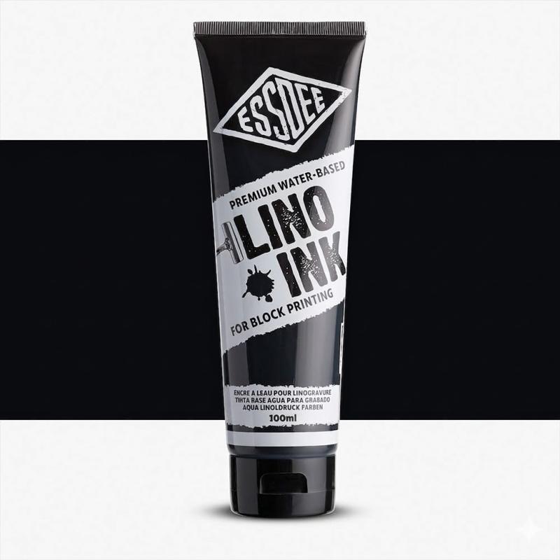Essdee Premium Water-Based Block Printing Ink Black 100ml