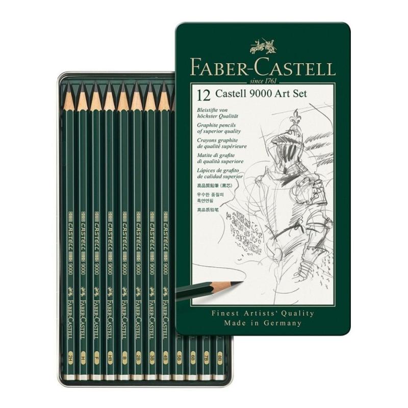 Faber Castell 12 castell 9000 art set