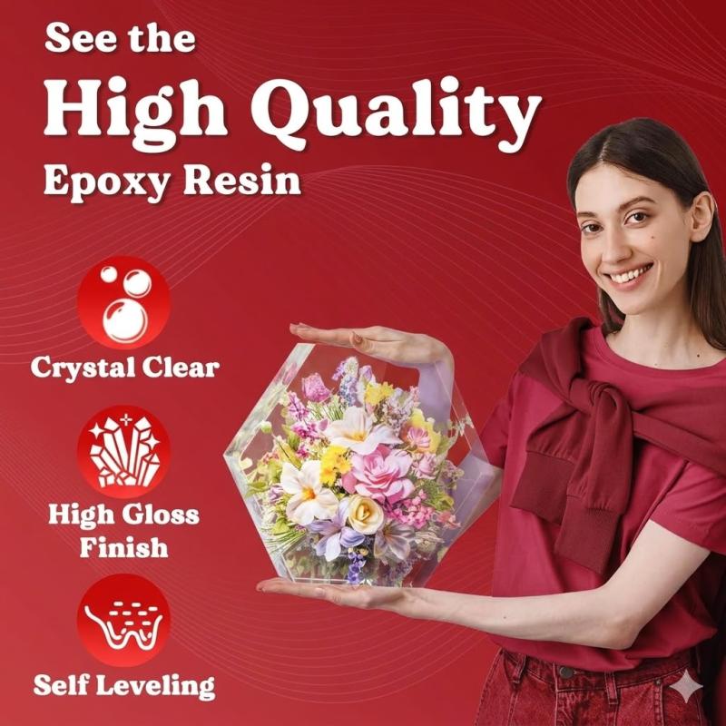 Galactic Resin Clear Epoxy Resin Kit 1-1 – Crystal Clear Casting & Coating Resin
