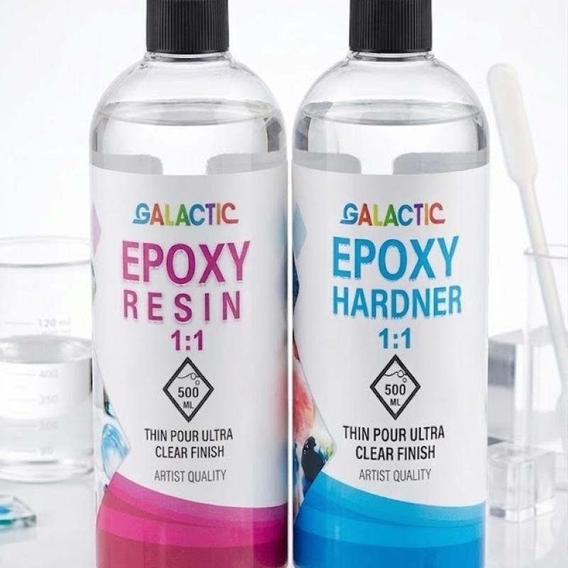 Galactic Resin Clear Epoxy Resin Kit 1-1 – Crystal Clear Casting & Coating Resin