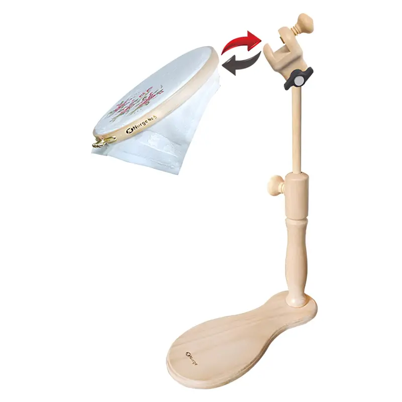 حامل تطريز خشبي أرضي قابل للتعديل