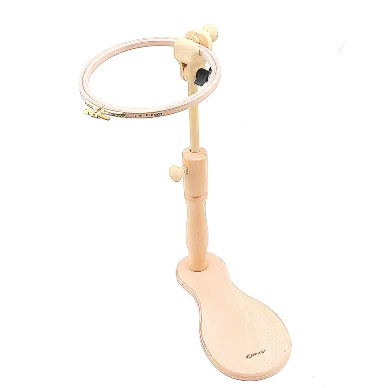 حامل تطريز خشبي أرضي قابل للتعديل