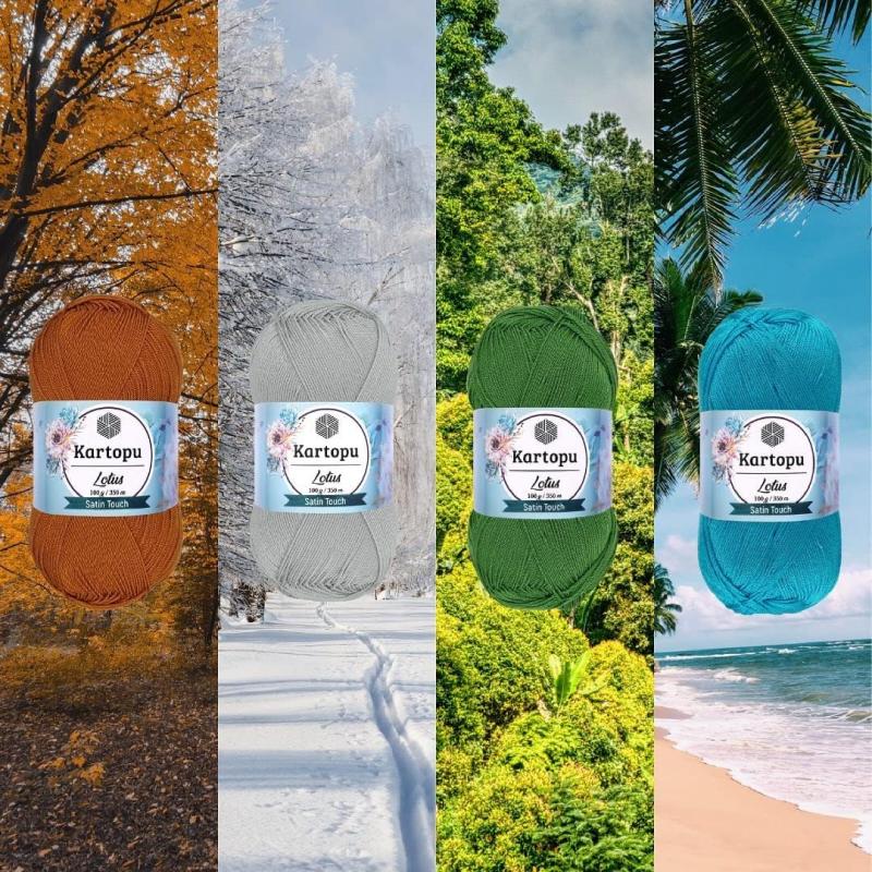 كارتوبو لوتس – خيط بملمس ساتان للحياكة الصيفية
