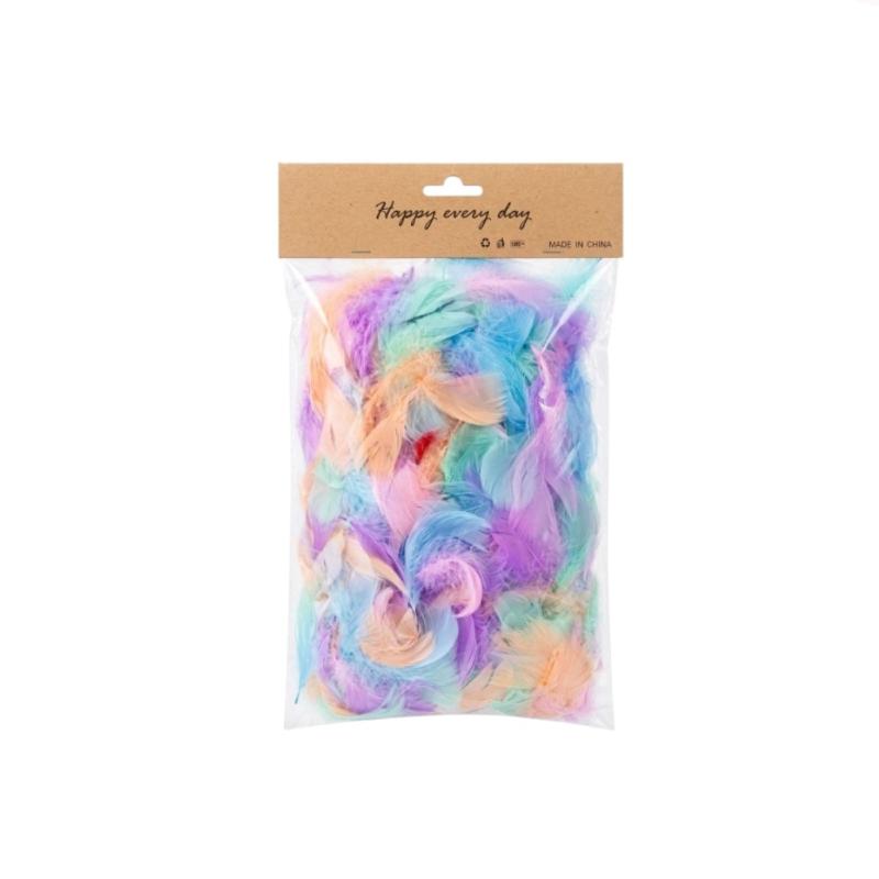 ريش كرافت متعدد الألوان للمشاريع اليدوية