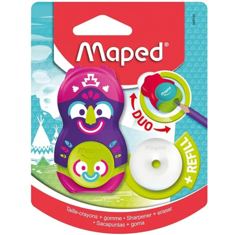 Maped Loopy Sharpener + Eraser Duo