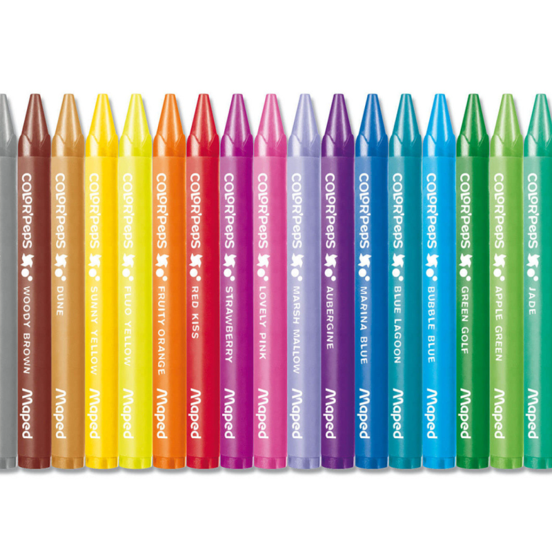 Maped Color’Peps Wax Crayons 18 Colors